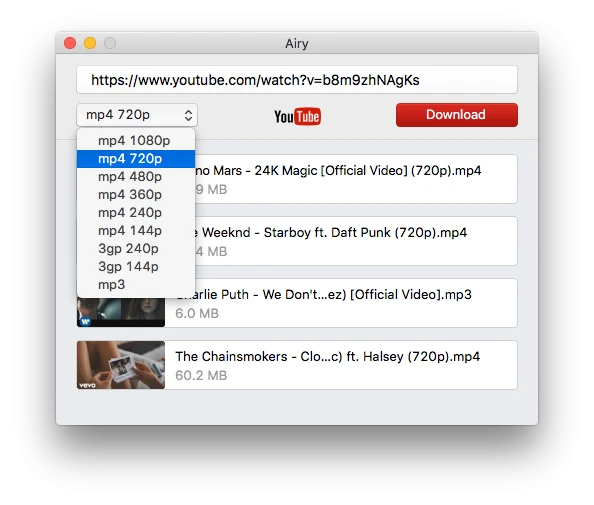 Airy YouTube for Mac