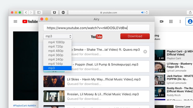 youtube video downloader safari extension mac
