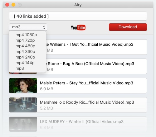 Free YouTube playlist downloader