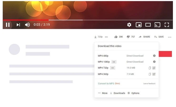 downloader di stream di YouTube