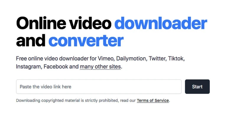 Ein Online-Downloader, der auf vielen bekannten Websites funktioniert