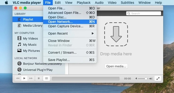 Simpan video YouTube ke Mac dengan VLC