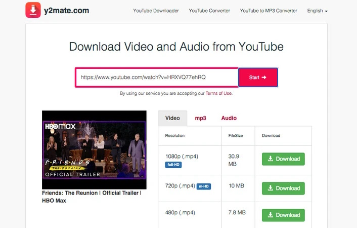 Download YouTube video online